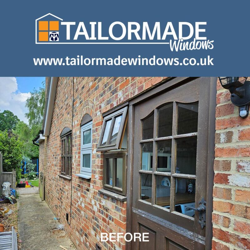 old wooden back doors